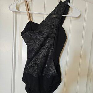 Unique black leo and matching skirt